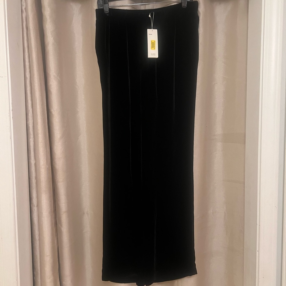 Whimsygorh Elen Fisher Elegant Black Velvet pants